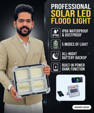 800Watt & 1000Watt Solar LED Light with 50000MAH Solar Power Bank , 5 Modes, Waterproof, Portable Solar Power Outdoor Working Light